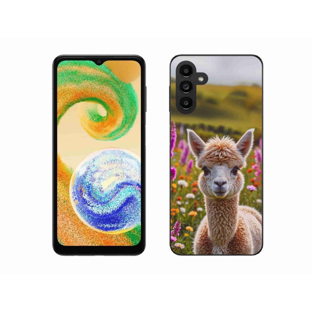 Zselés borítás mmCase Samsung Galaxy A04s (164,7x76,7x9,1 mm) - láma a réten