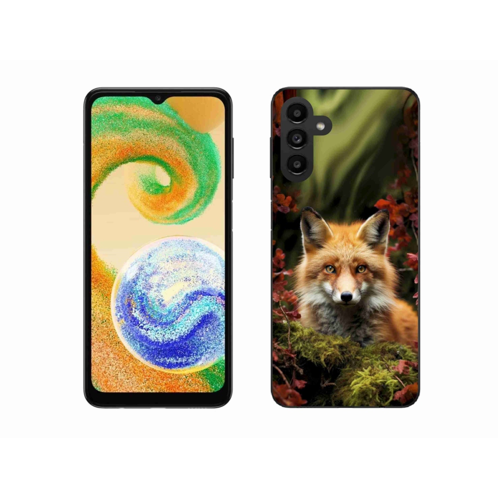 Zselés borítás mmCase Samsung Galaxy A04s (164,7x76,7x9,1 mm) - róka az erdőben