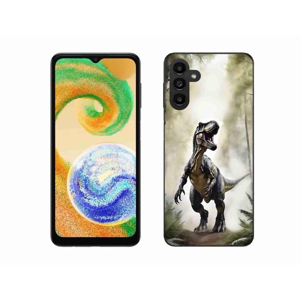 Zselés borítás mmCase Samsung Galaxy A04s (164,7x76,7x9,1 mm) - dühös T-Rex