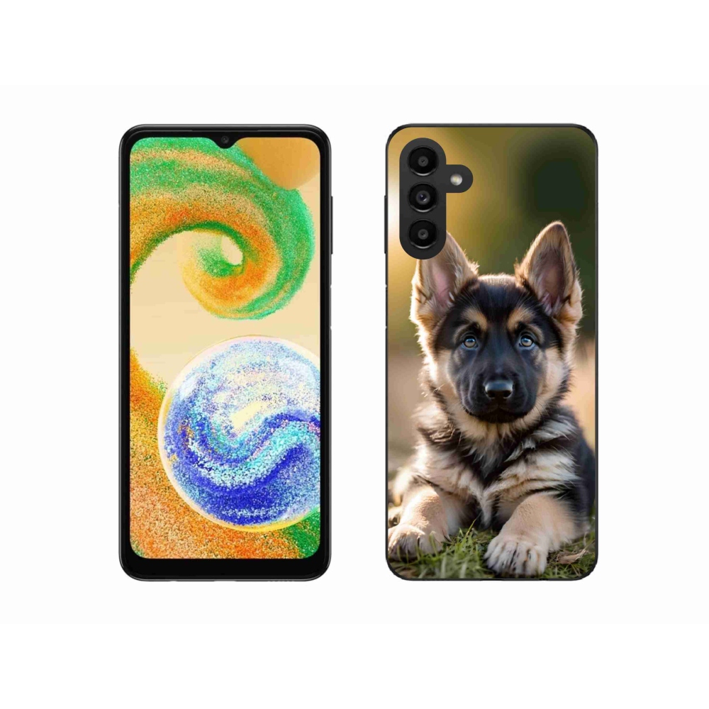 Zselés borítás mmCase Samsung Galaxy A04s (164,7x76,7x9,1 mm) - Német juhászkutya a természetben