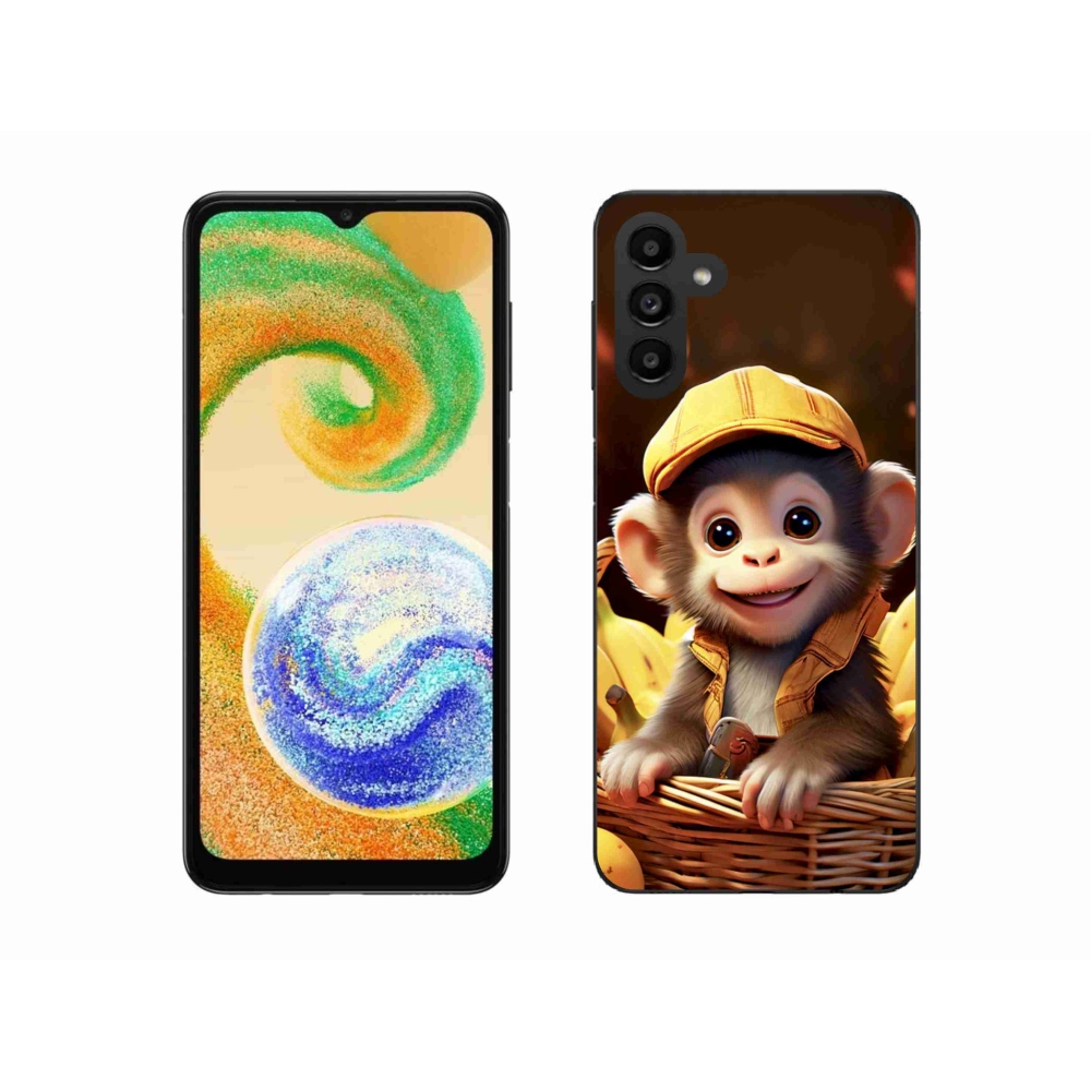 Zselés borítás mmCase Samsung Galaxy A04s (164,7x76,7x9,1 mm) - majom a kosárban