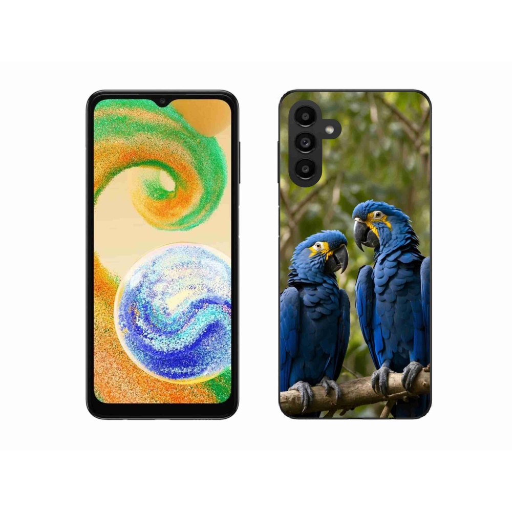 Zselés borítás mmCase Samsung Galaxy A04s (164,7x76,7x9,1 mm) - papagáj duó