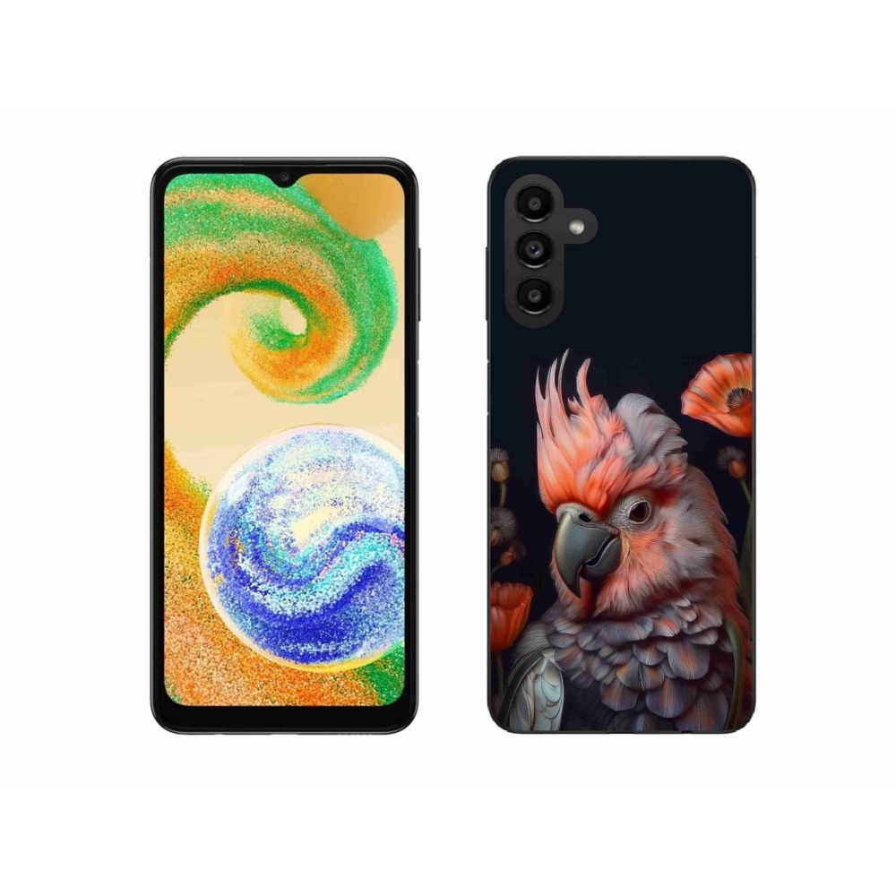 Zselés borító mmCase Samsung Galaxy A04s (164,7x76,7x9,1 mm) - papagáj kakadu színekben