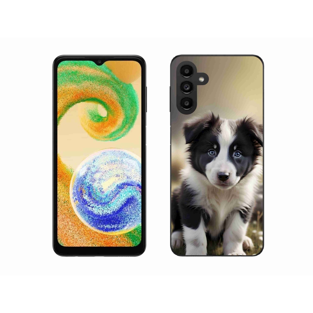 Zselés borító mmCase Samsung Galaxy A04s (164,7x76,7x9,1 mm) - aranyos border collie