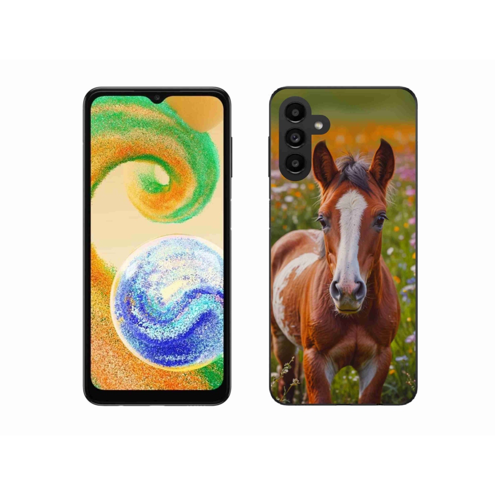 Zselés borítás mmCase Samsung Galaxy A04s (164,7x76,7x9,1 mm) - aranyos csikó