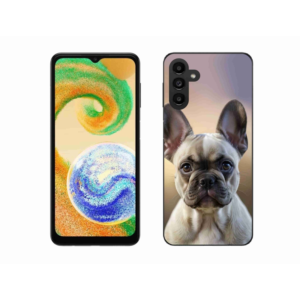 Zselés borítás mmCase Samsung Galaxy A04s (164,7x76,7x9,1 mm) - aranyos francia bulldog