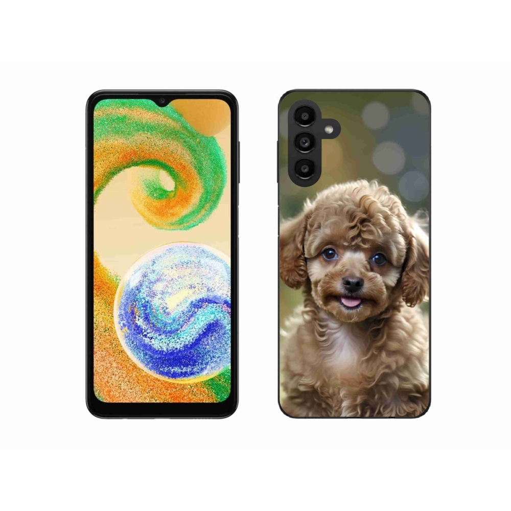 Zselés borítás mmCase Samsung Galaxy A04s (164,7x76,7x9,1 mm) - aranyos uszkár