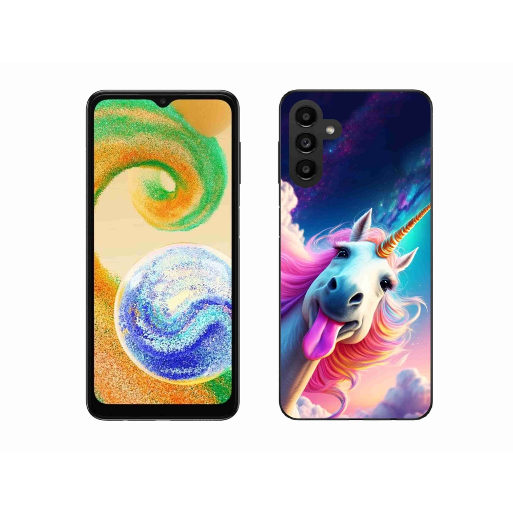 Zselés borítás mmCase Samsung Galaxy A04s (164,7x76,7x9,1 mm) - őrült egyszarvú