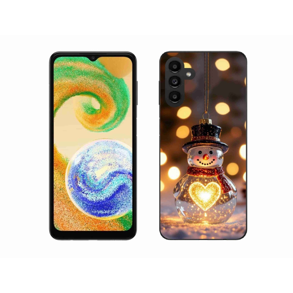 Zselés borítás mmCase Samsung Galaxy A04s (164,7x76,7x9,1 mm) - Karácsonyi hóember