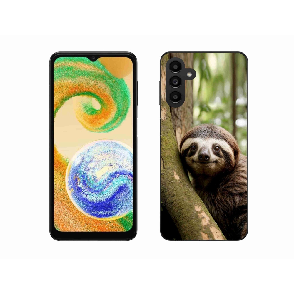 Zselés borítás mmCase Samsung Galaxy A04s (164,7x76,7x9,1 mm) - mosolygós lajhár