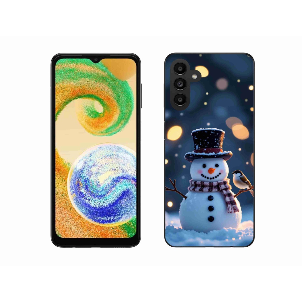Zselés borítás mmCase Samsung Galaxy A04s (164,7x76,7x9,1 mm) - Karácsonyi hóember