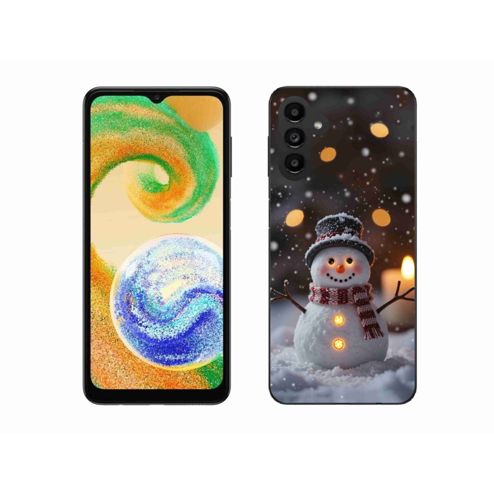 Zselés borítás mmCase Samsung Galaxy A04s (164,7x76,7x9,1 mm) - vidám hóember