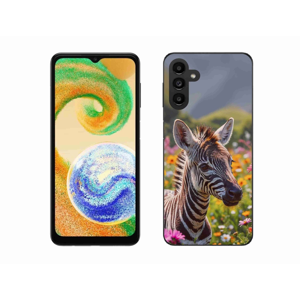 Zselés borítás mmCase Samsung Galaxy A04s (164,7x76,7x9,1 mm) - zebra a réten