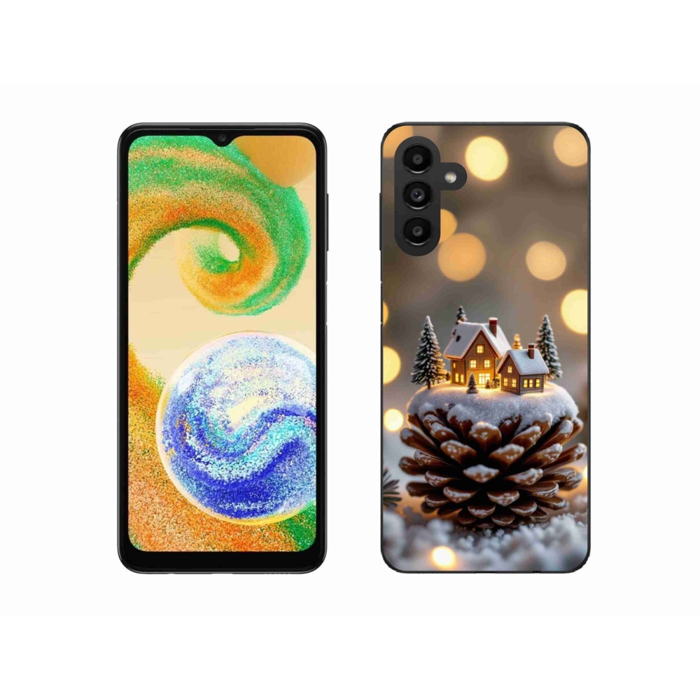 Zselés borítás mmCase Samsung Galaxy A04s (164,7x76,7x9,1 mm) - téli falu