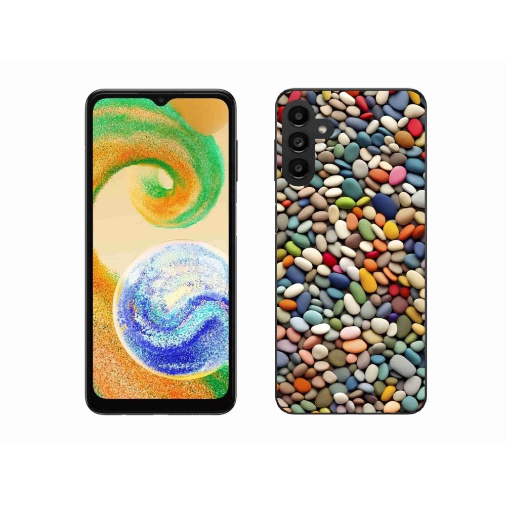 Zselés borítás mmCase Samsung Galaxy A04s készülékhez - színes strasszkövek 2