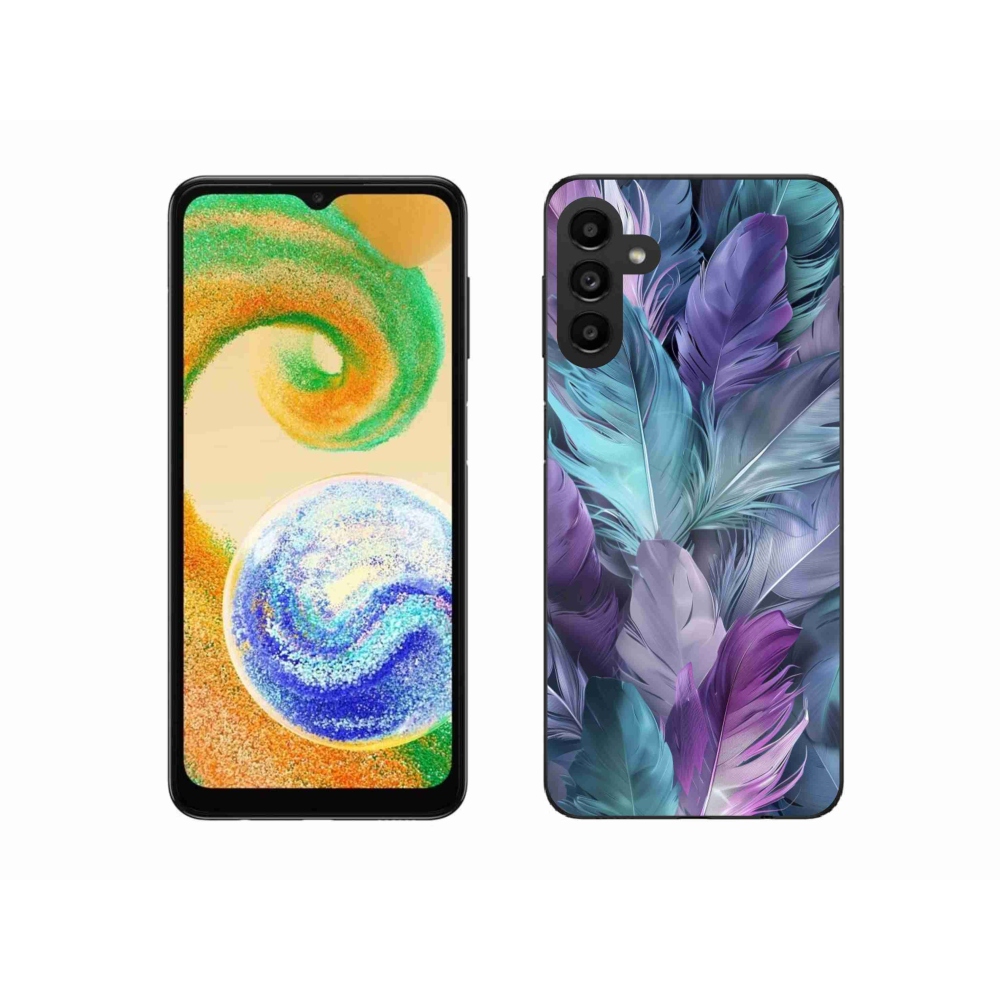 Zselés borítás mmCase Samsung Galaxy A04s készülékhez - színes toll 2