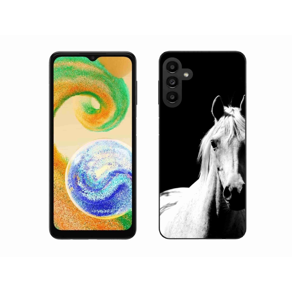 Zselés borítás mmCase Samsung Galaxy A04s - fehér ló 5