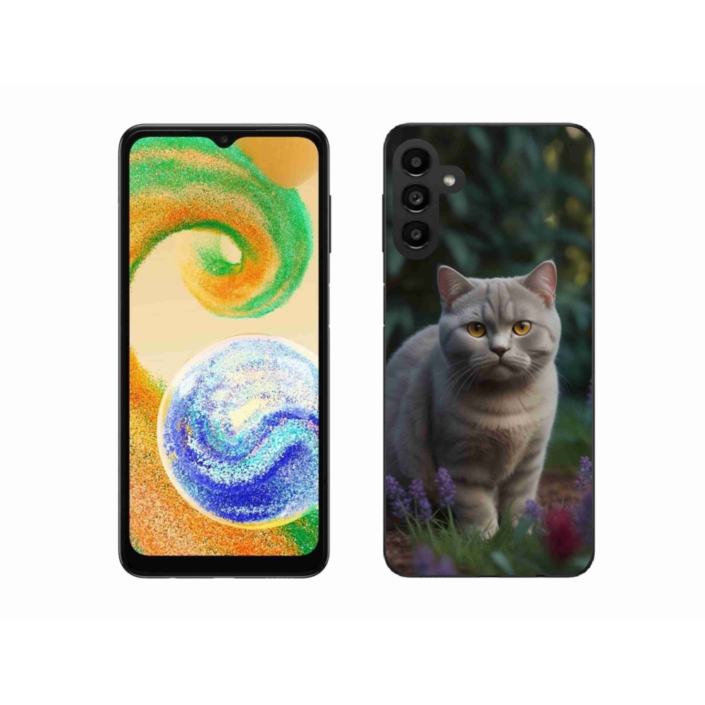 Zselés borítás mmCase Samsung Galaxy A04s készülékhez - brit macska