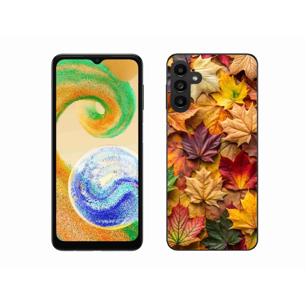 Gél borítás mmCase Samsung Galaxy A04s készülékhez - juharlevelek 2