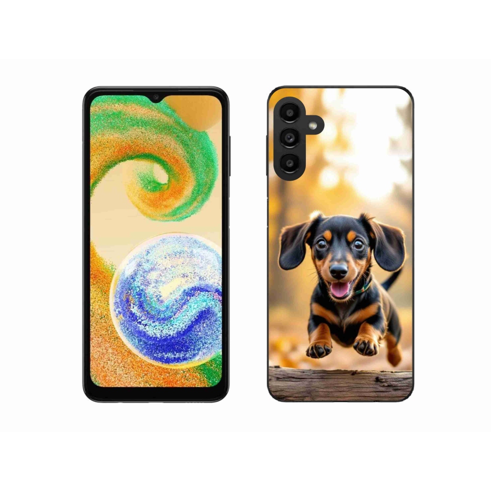 Zselés borítás mmCase Samsung Galaxy A04s készülékhez - tacskó 2