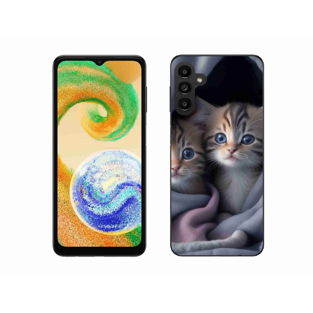 Zselés borítás mmCase Samsung Galaxy A04s - cat duo 2 számára