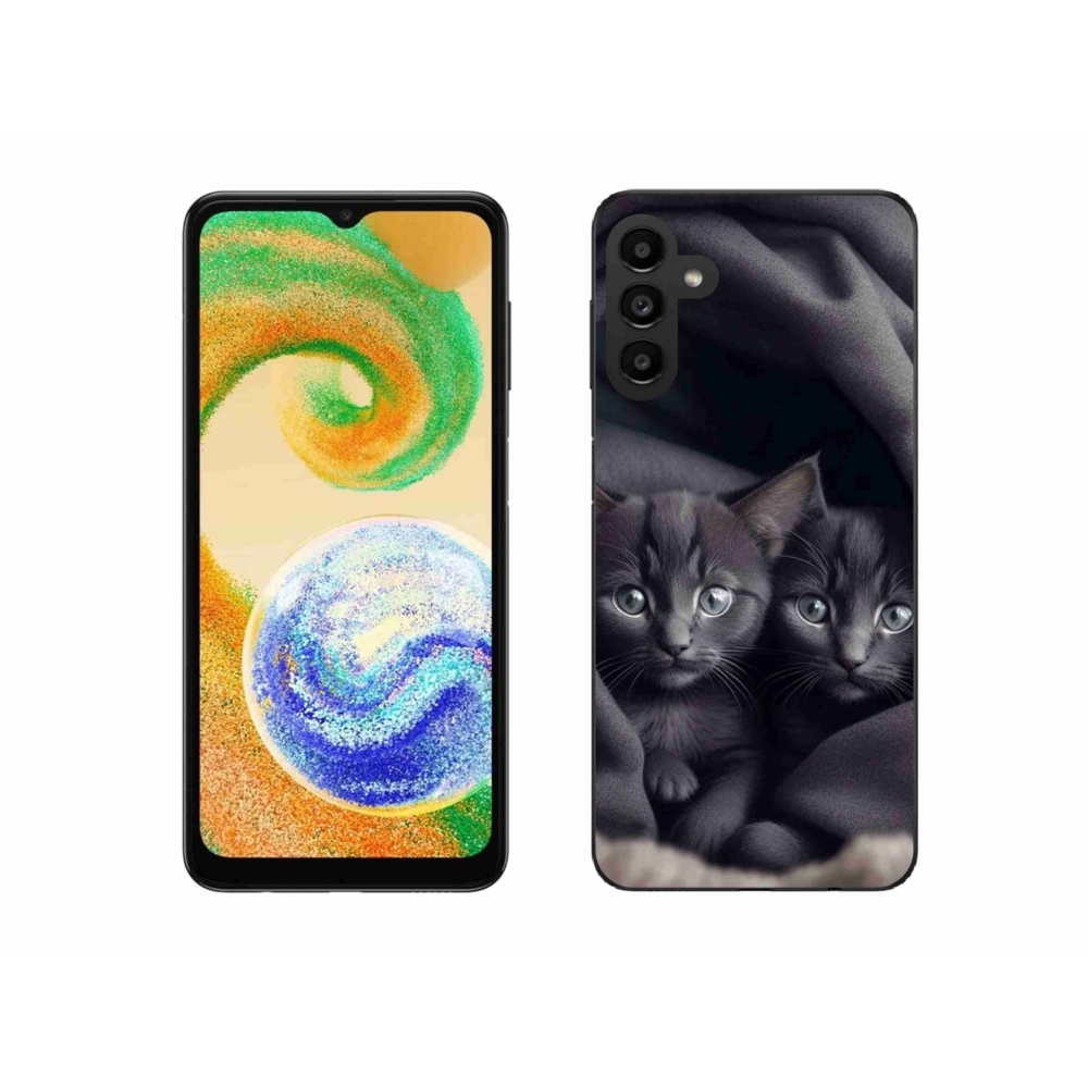 Zselés borítás mmCase Samsung Galaxy A04s készülékhez - cat duo