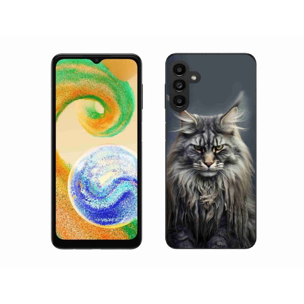 Zselés borítás mmCase Samsung Galaxy A04s készülékhez - macskaszem nézet 4
