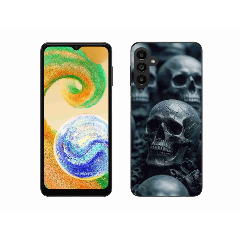 Zselés borítás mmCase a Samsung Galaxy A04s készülékhez - koponya 2