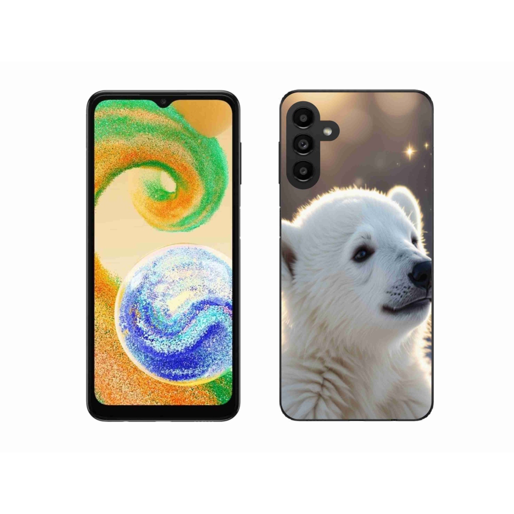 Zselés borítás mmCase Samsung Galaxy A04s készülékhez - jegesmedve