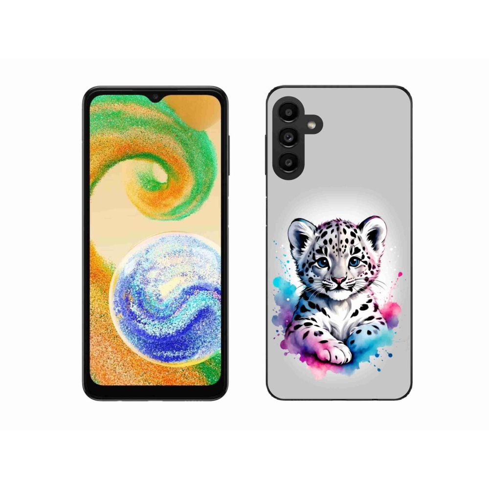 Zselés borítás mmCase Samsung Galaxy A04s készülékhez - leopárd kölyök
