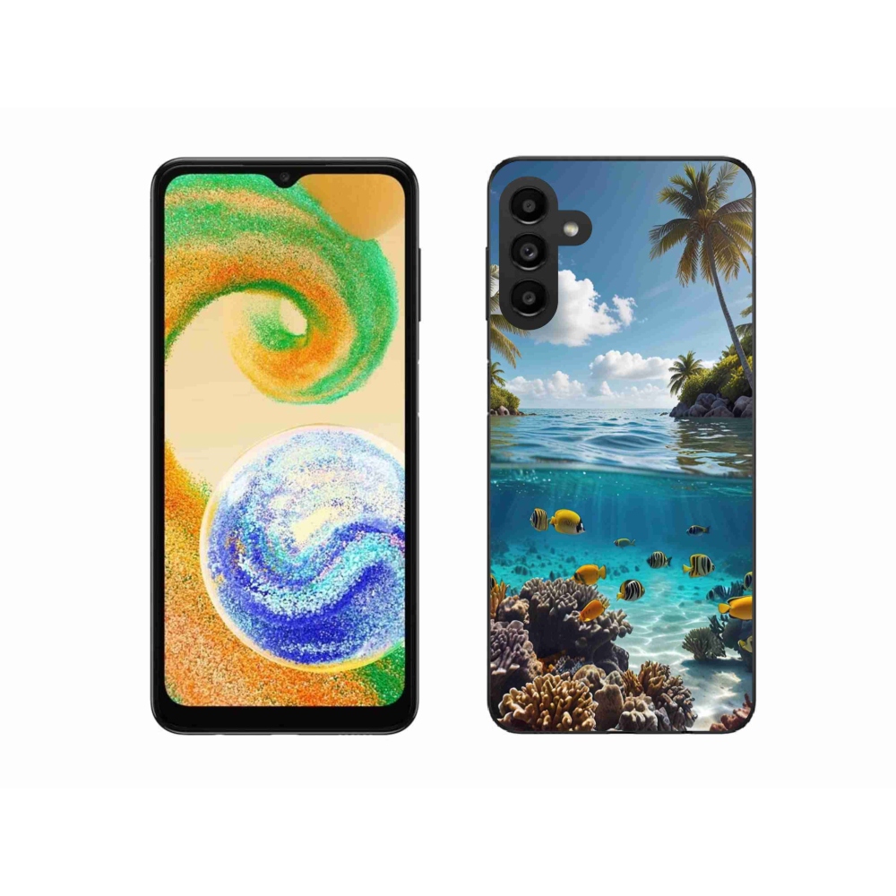 Zselés borítás mmCase Samsung Galaxy A04s készülékhez - Sea World 4