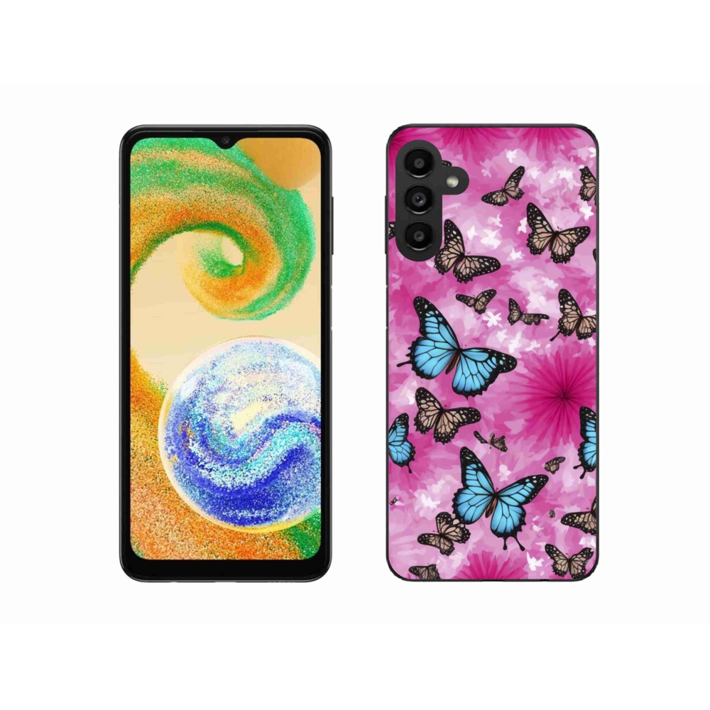 Gél borítás mmCase Samsung Galaxy A04s készülékhez - pillangókert