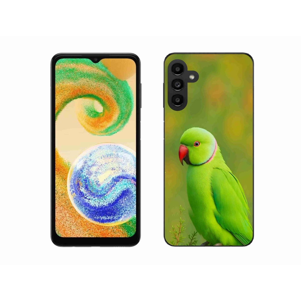 Gél borítás mmCase Samsung Galaxy A04s készülékhez - papagáj alexandr 2