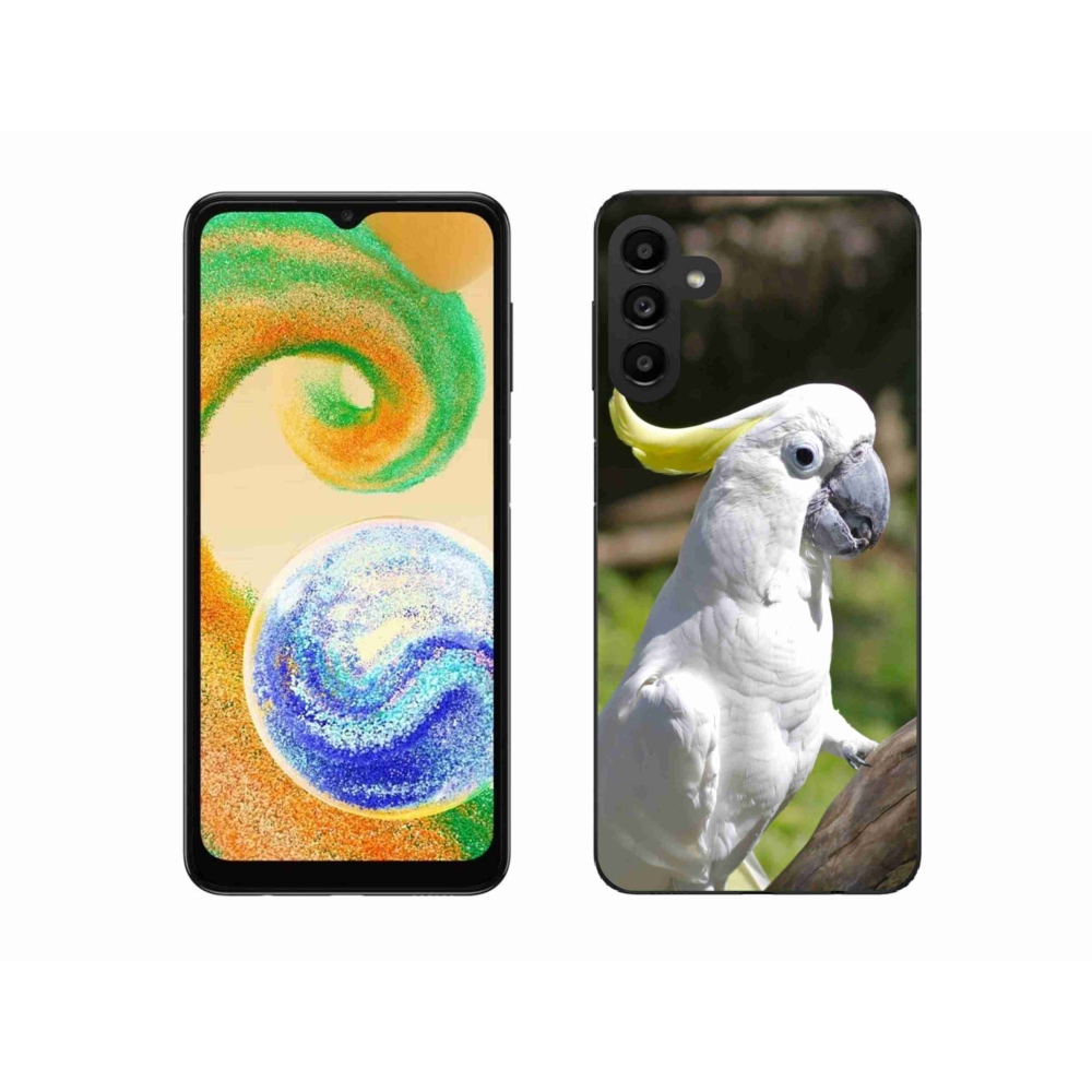Gél borítás mmCase Samsung Galaxy A04s készülékhez - papagáj kakadu 2