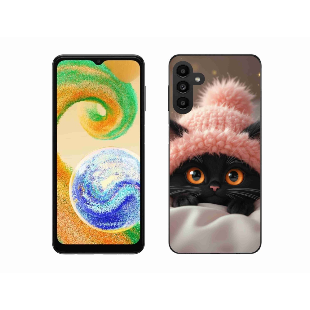 Gél borító mmCase Samsung Galaxy A04s készülékhez - aranyos cica 7