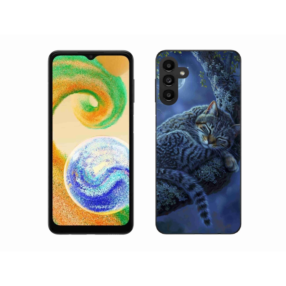 Gél borítás mmCase Samsung Galaxy A04s készülékhez - alvó macska