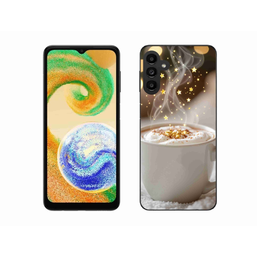 Gél borítás mmCase Samsung Galaxy A04s készülékhez - Karácsonyi forró ital