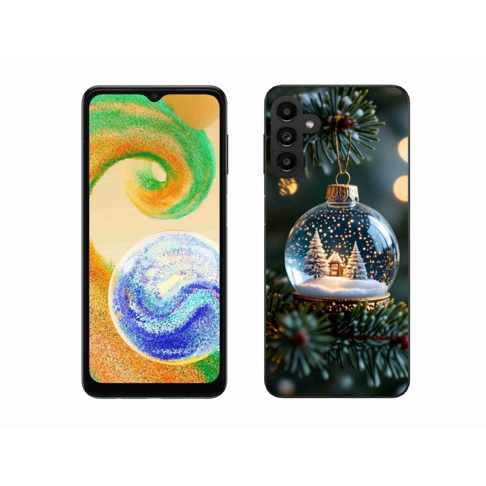 Gél borítás mmCase Samsung Galaxy A04s - Karácsonyi gömbök 2