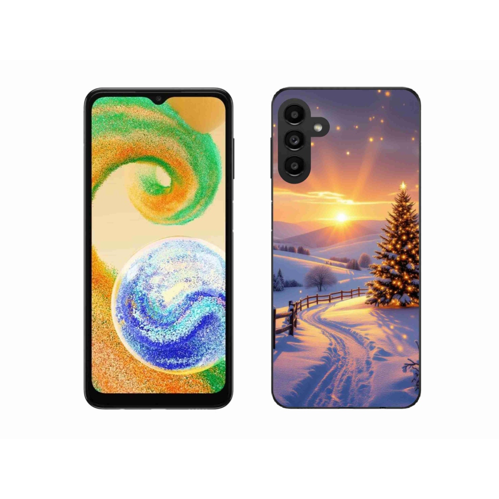 Gél borítás mmCase Samsung Galaxy A04s készülékhez - téli tájkép