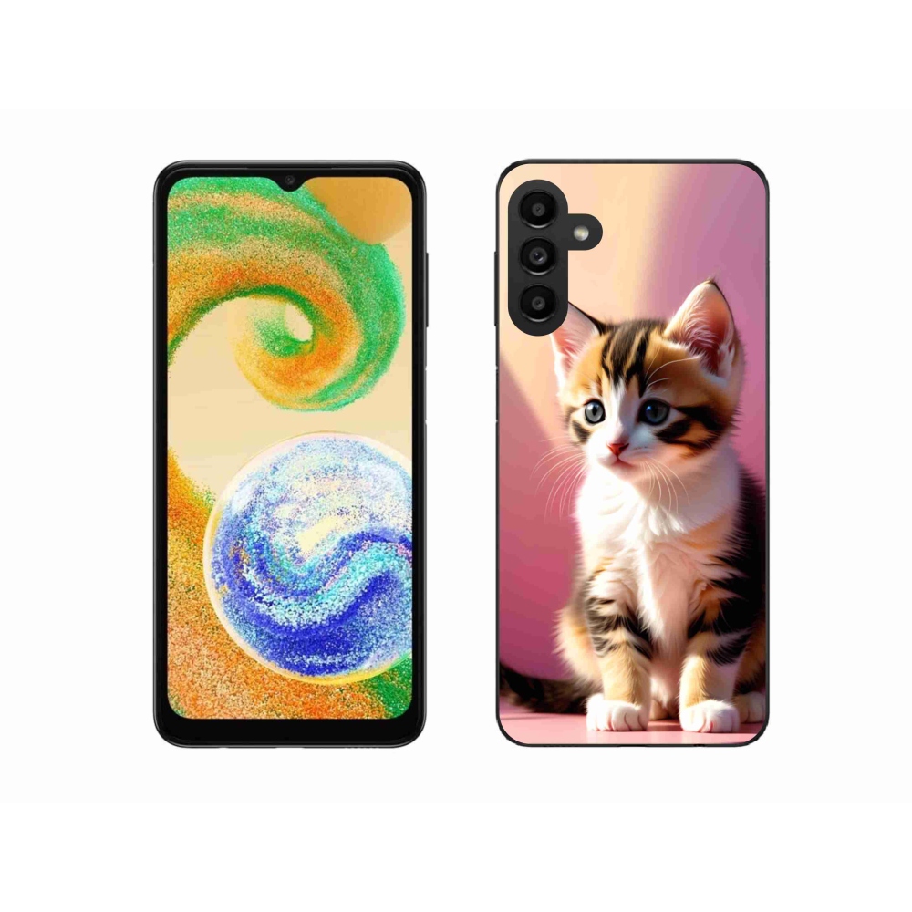 Gél borítás mmCase Samsung Galaxy A04s készülékhez - kíváncsi cica 2