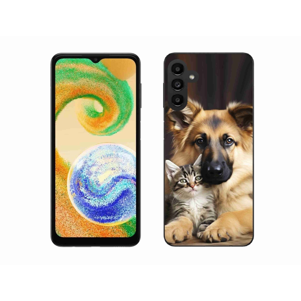 Zselés borítás mmCase Samsung Galaxy A04s készülékhez - állati barátság