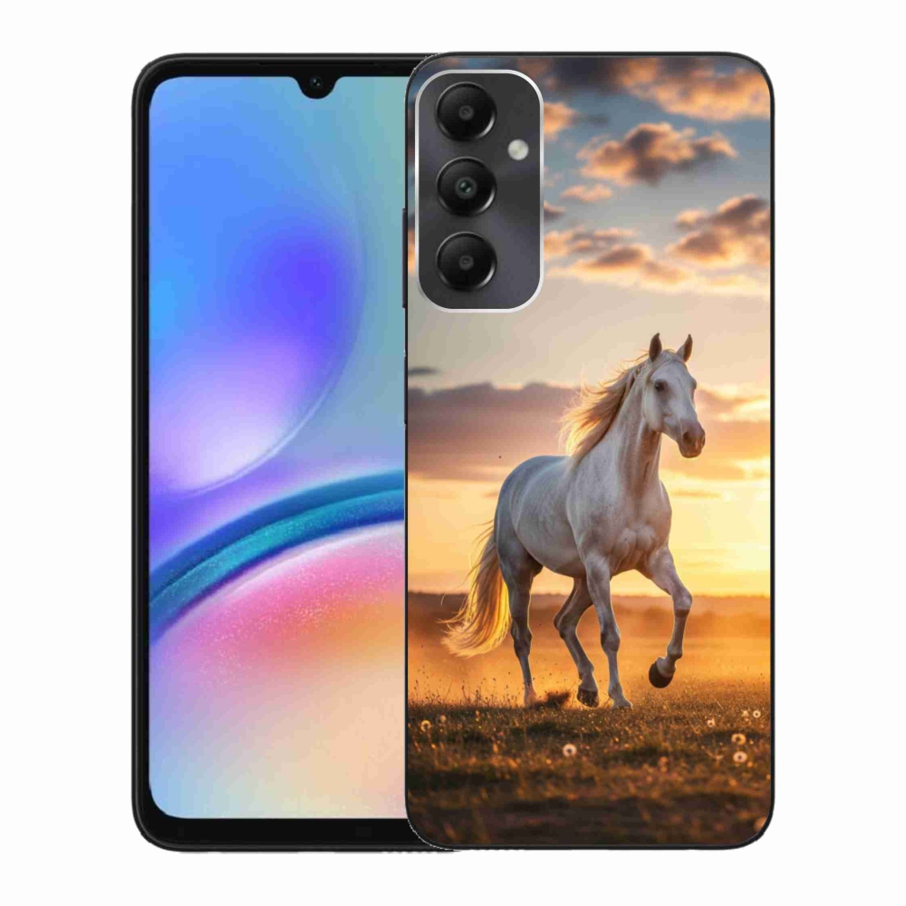 Gél borítás mmCase Samsung Galaxy A05s - futó fehér ló 2