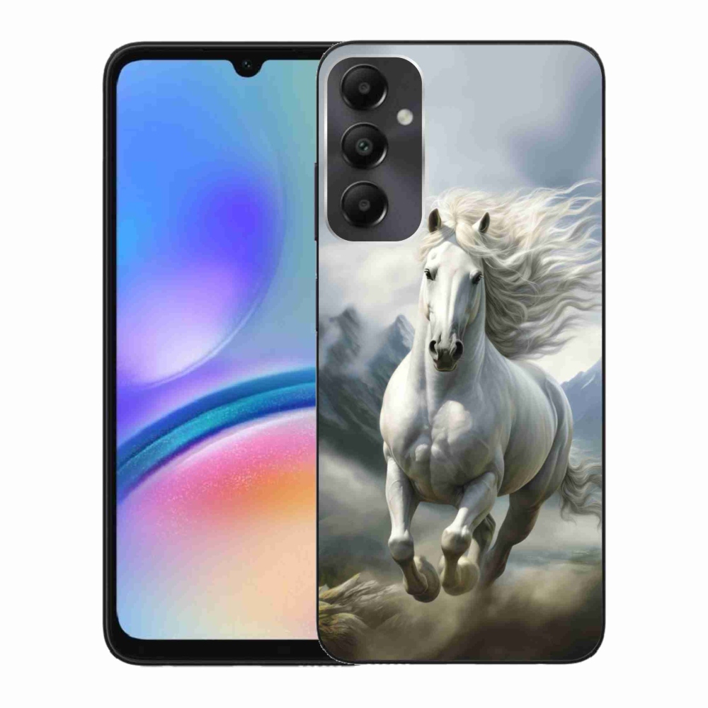 Gél borítás mmCase Samsung Galaxy A05s - futó fehér ló 3