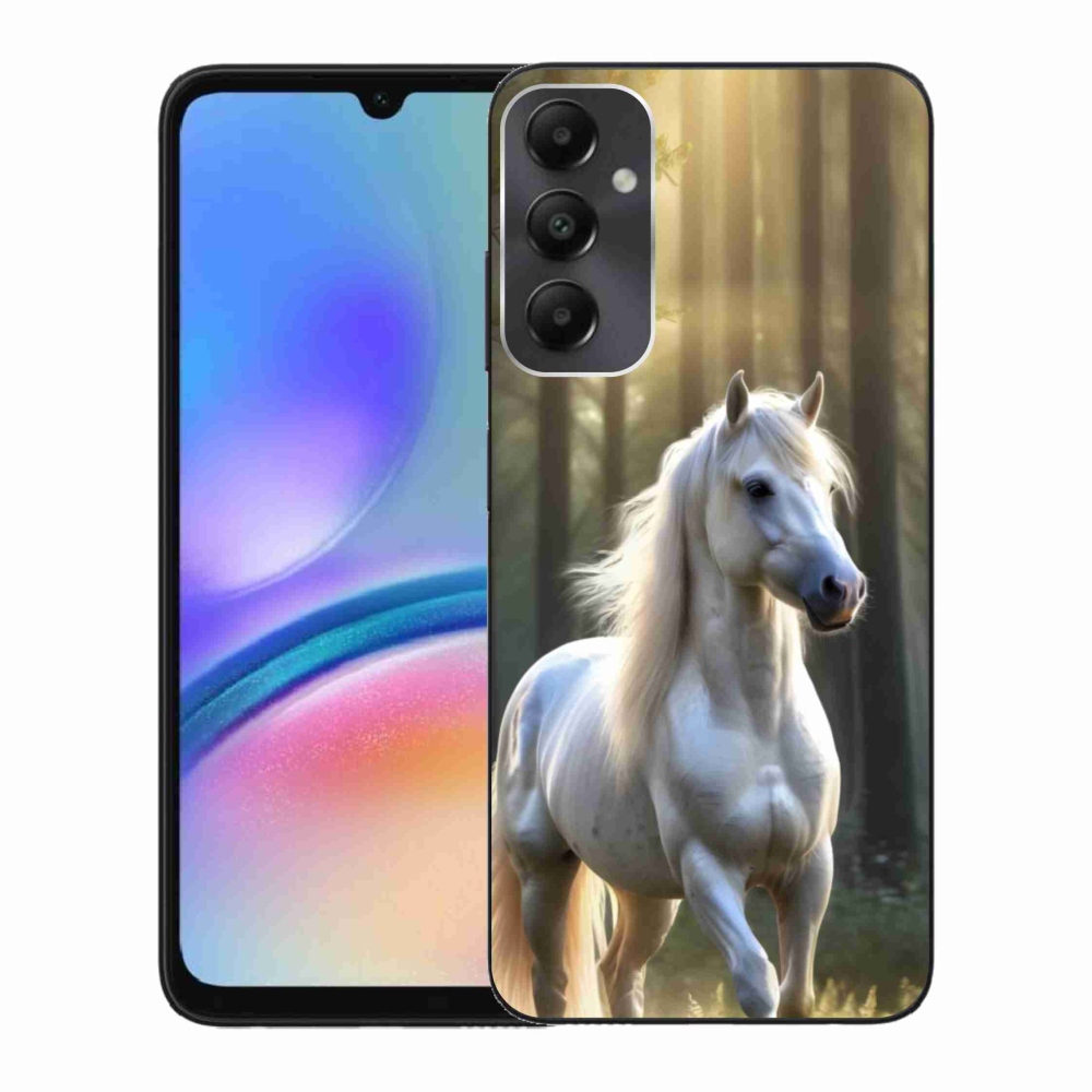 Zselés borítás mmCase Samsung Galaxy A05s - fehér ló 3
