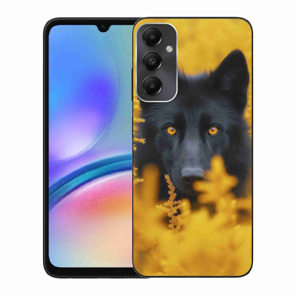 Zselés borítás mmCase Samsung Galaxy A05s - fekete farkas 2