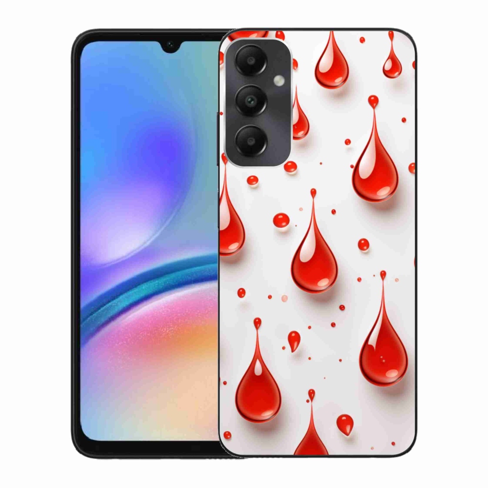 Zselés borítás mmCase Samsung Galaxy A05s készülékhez - piros cseppek