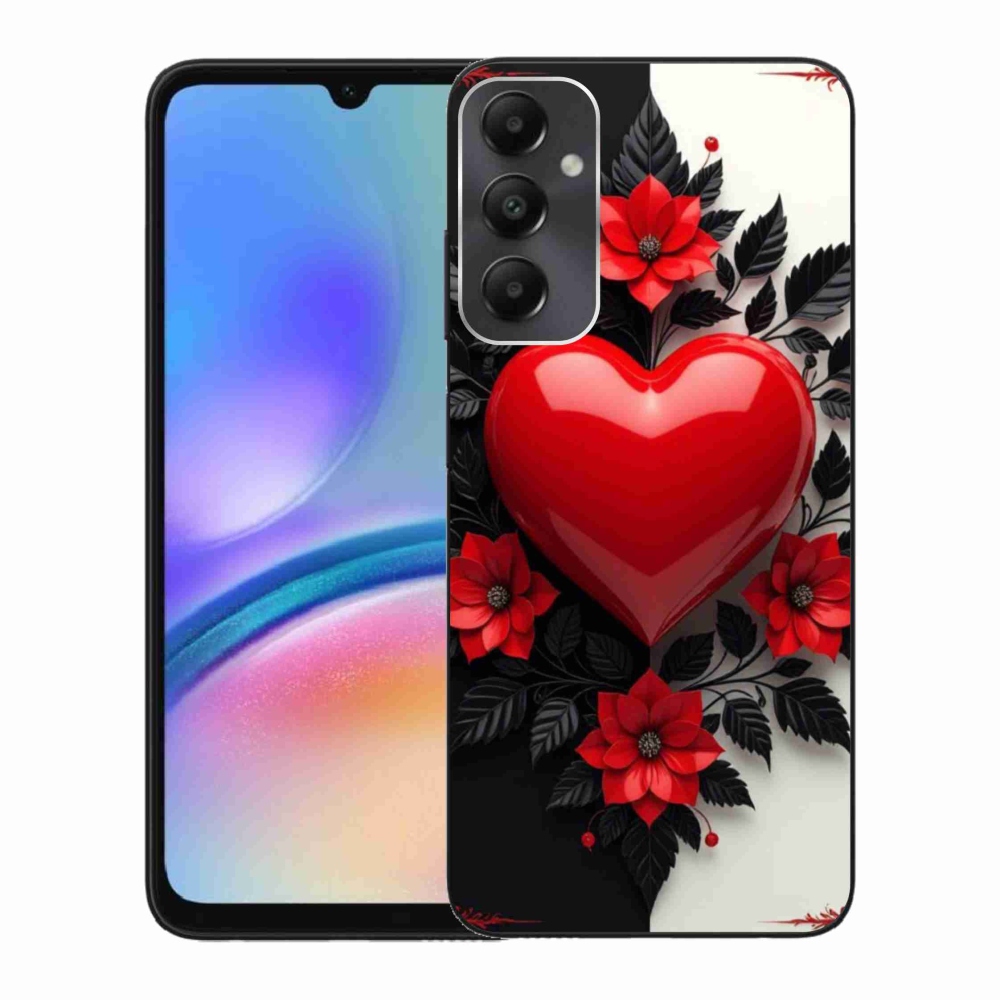 Gél védőhuzat mmCase Samsung Galaxy A05s készülékhez - piros szív
