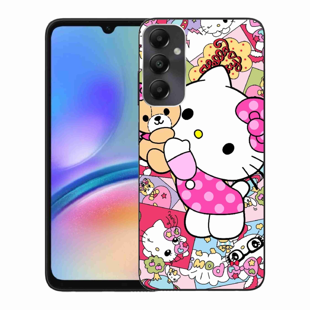 Gél borítás mmCase Samsung Galaxy A05s készülékhez - aranyos cica