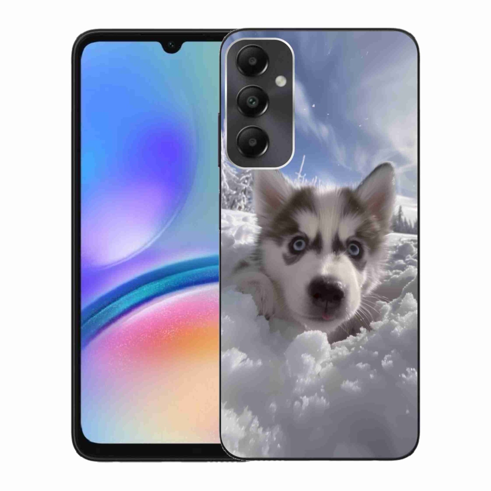 Gél borítás mmCase Samsung Galaxy A05s készülékhez - husky a hóban
