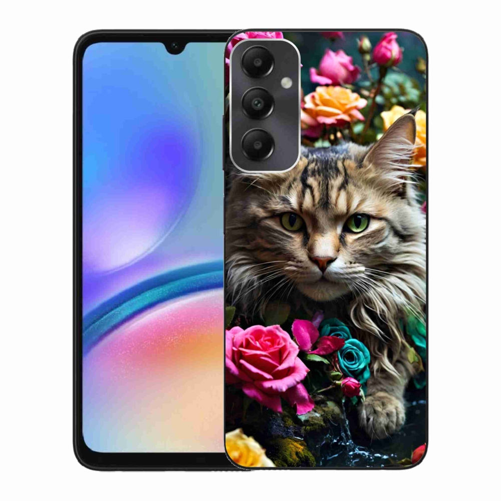 Zselés borítás mmCase Samsung Galaxy A05s készülékhez - macskaszem nézet 2